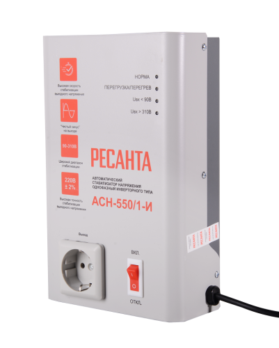 Стабилизатор напряжения АСН-550/1-И Ресанта